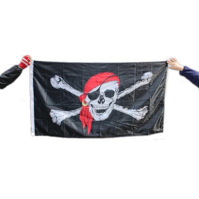 Pirate Flag Calico Flag Balloween Jolly Roger Skull Flag Polyester Banner