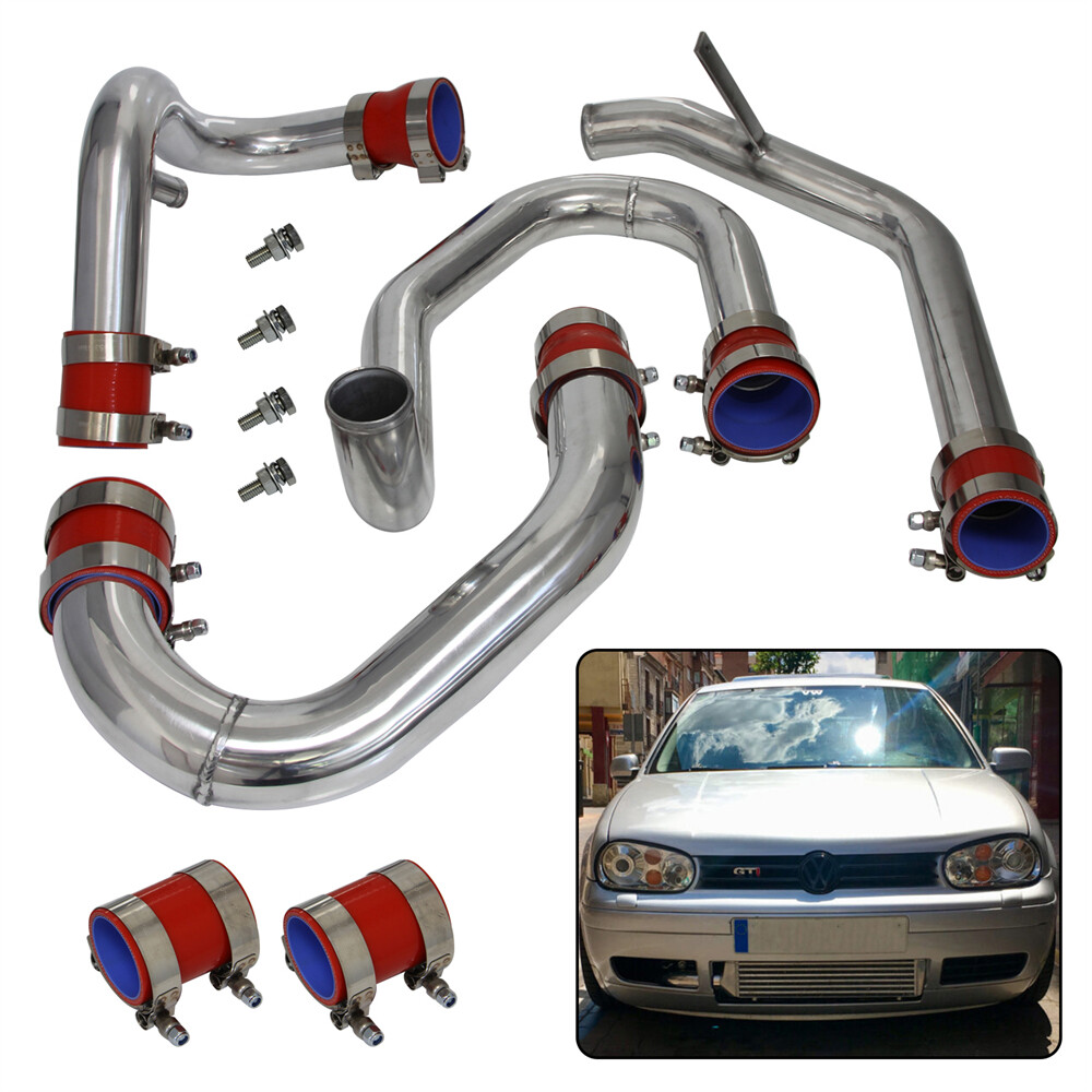 Performance Front Intercooler Polished Pipes for VW Jetta Golf MK4 1.8T