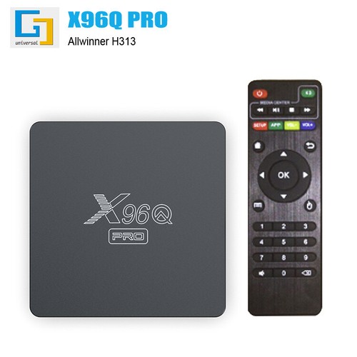 X96Q Pro Android 10 TV Box 2G/16G 2.4G WiFi Quad Core HD 4K Media Stream Player - Afbeelding 2 van 16
