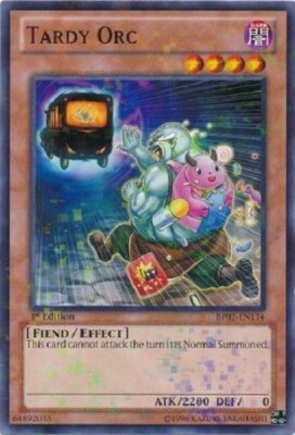 Tardy Orc - BP02-EN114 - Mosaic Rare 1st Edition  Yugioh Konami Authentic