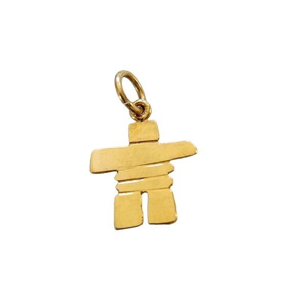 18k Yellow Gold Inuksuk Charm/pendant | eBay