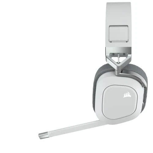 CORSAIR HS80 RGB WIRELESS White Wireless Premium Gaming Headset