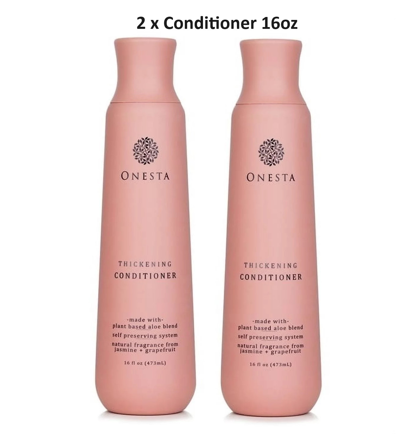 2 УПАКОВКИ - Onesta Сгущающий кондиционер на основе смеси Алоэ растительного происхождения, 16 унций / 473 мл
