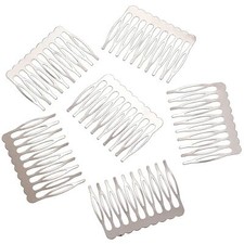 10x Blank Hair Clip Side Comb Findings for DIY Hair Bows Jewelry Finding Crafts
