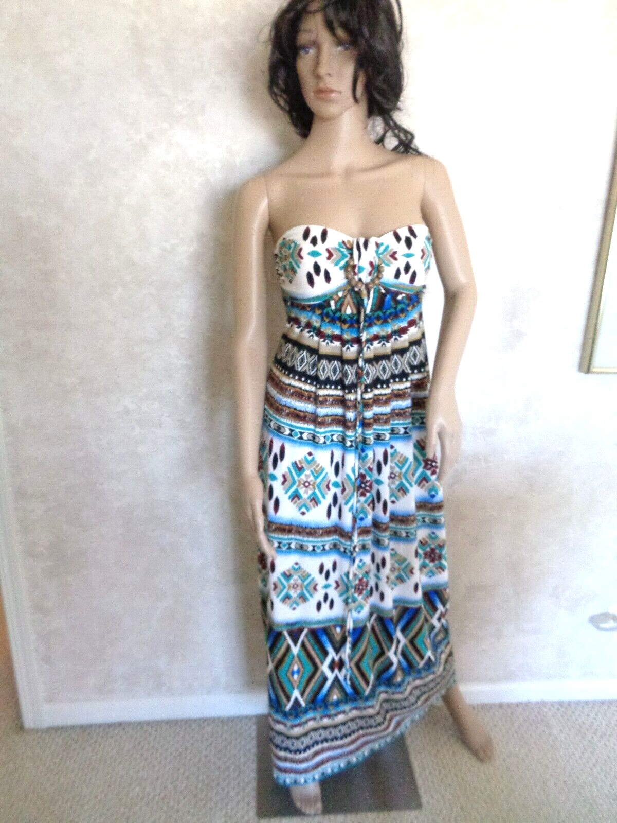 Intermission Tropical Multi-Colored Designed Long… - image 4