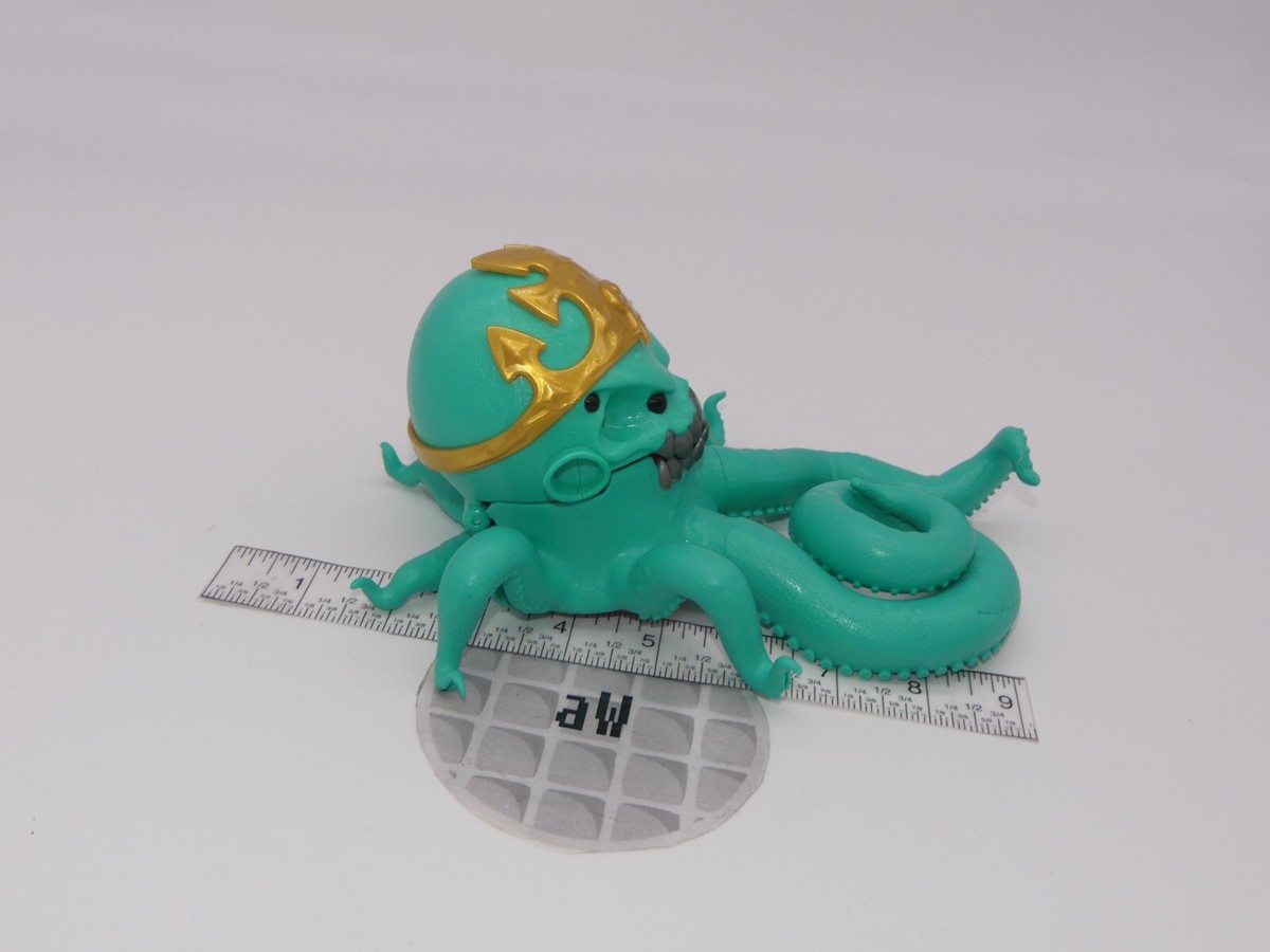 Treasure X Sunken Gold Ship Playset Green Octopus Figure Part Only