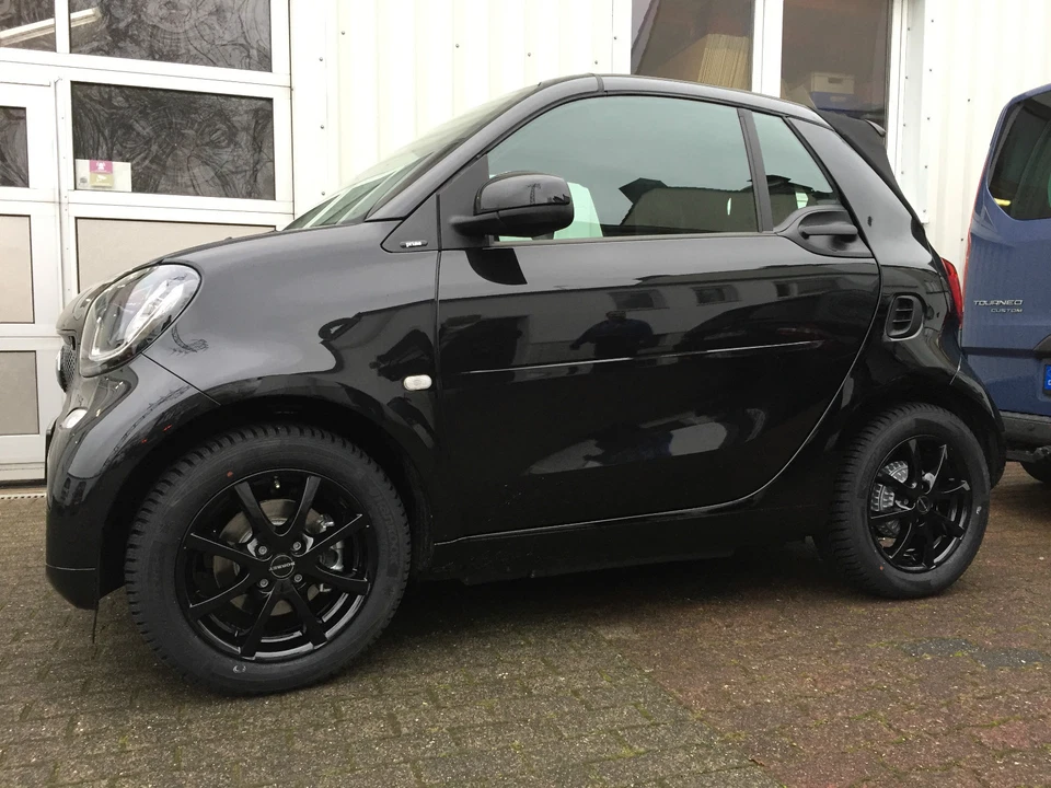 Winterräder smart 453 fortwo forfour Alufelgen Borbet schwarz Hankook Fabrikneu - Bild 3 von 4