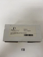 New Perkin Elmer Click-On super Clean 1/4” Brass Connector Pair Of 2 N9306132