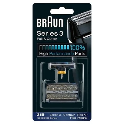 Cabezal de afeitado Braun 31B original para Series 3 con lámina de corte y bloque de cuchillas