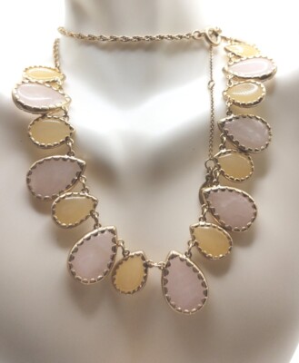 Vintage Necklace LOFT Gold Tone Statement 18