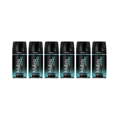 Malizia Uomo Aqua Deodorant 6x150ml