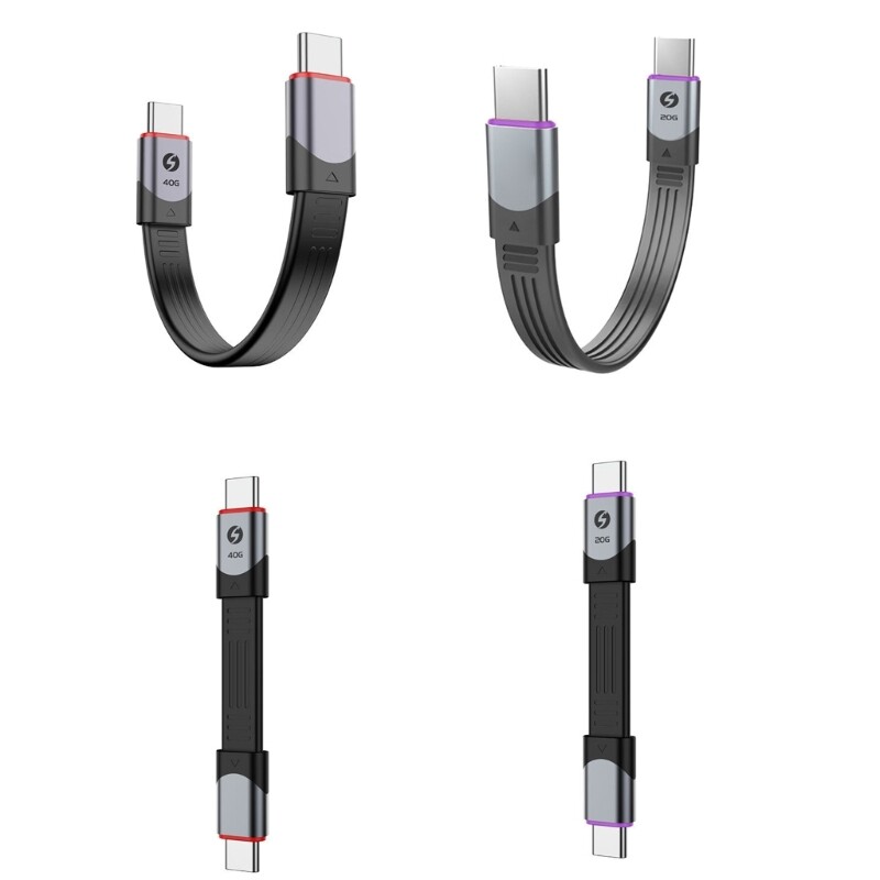 USB4 40Gbps Fast Charging Cable 240W UsbC to TypeC Efficient Data Line 8K Video-image