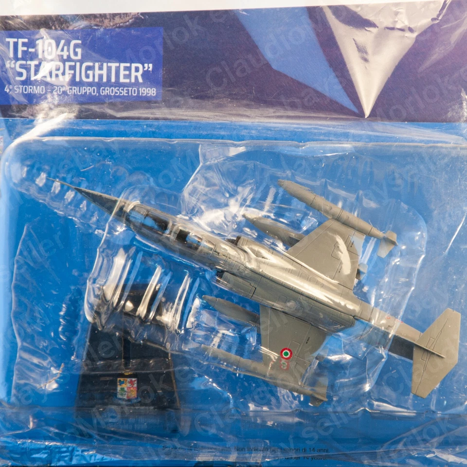 ⭐ Aeronautica Militare TF-104G Starfighter Grosseto 98 Centauria die cast 1/100 - Immagine 3 di 4