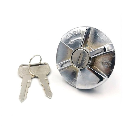 Fuel Tank Cap Cover Chrome Key Set For Toyota RN20 RN25 Ute Pickup 1972-1978 - Picture 2 of 8
