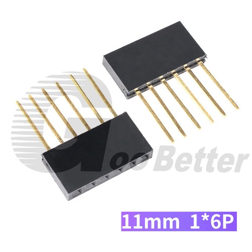 Stackable Stacking Pin Header 4 6 8 10 Pin for Breadboard Single Row 11mm - Picture 11 of 13