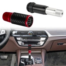 Jdm 6-speed Carbon Fiber Automatic Gear Shift Knob Shifter Lever Head Universal Jdm 6-speed Carbon Fiber Automatic Gear Shift Knob Shifter Lever Head Universal