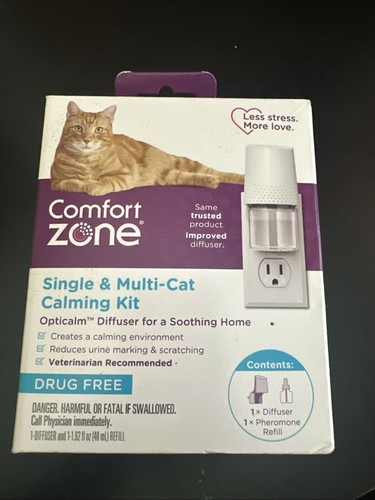 Comfort Zone Single & Multi-Cat Calming Kit Phermone Plug-In Diffuser ...
