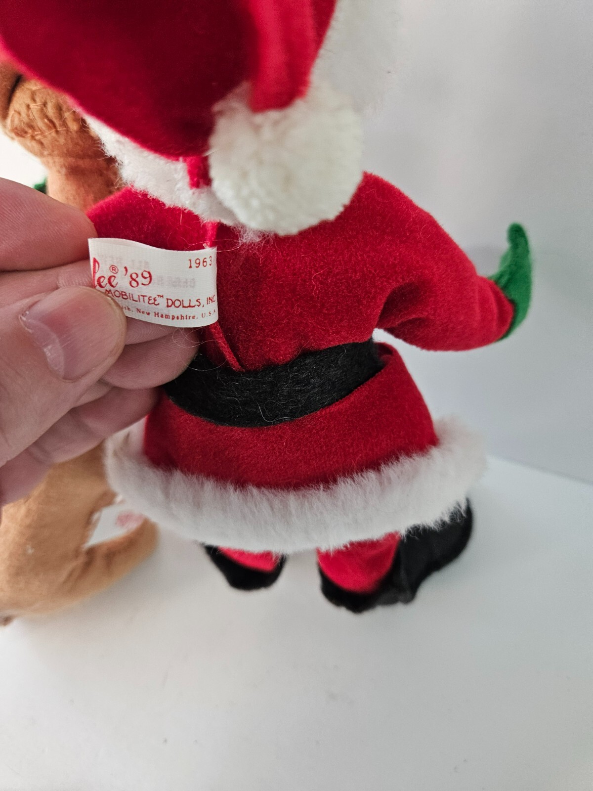 Vintage 1963 Annalee Santa Claus With Reindeer 8 1/2 " Tall