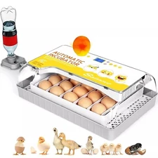 12/18/20/24 Eggs Digital Incubator with Fully Auto Egg Turning Humidity Chicken