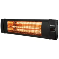 Dr Infrared Heater Electric Carbon 1500-Watt Digital Display, Black W/ Remote