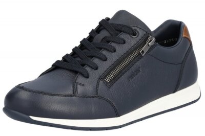 Rieker Herren Leder Sneaker dunkelblau Schuhe 11903-14