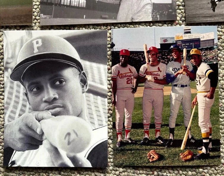 Roberto Clemente Postcard Set of 8 DIFFERENT Pittsburgh Pirates 1971 All Star et - Image 4 of 4