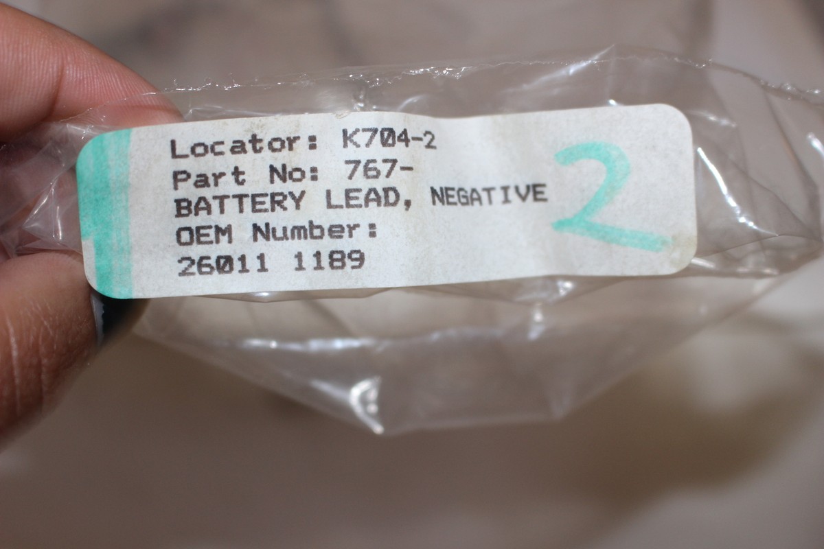 KAWASAKI NINJA EX250 ZX750 ZX7 ZX900 NEGATIVE BATTERY CABLE