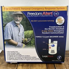 New NOB LogicMark Freedom Alert Fall Emergency System Model #35511 Open Box
