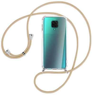 Handykette für Xiaomi Redmi Note 9 Pro / 9S caramel Hülle mit Band Kordel
