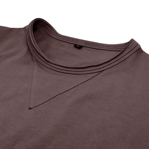 T-shirt uomo slim fit manica lunga girocollo casual elasticizzata blusa autunno - Foto 60 di 61