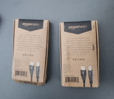  2 Pack USB 2.0A MALE TO B-MALE CABLE