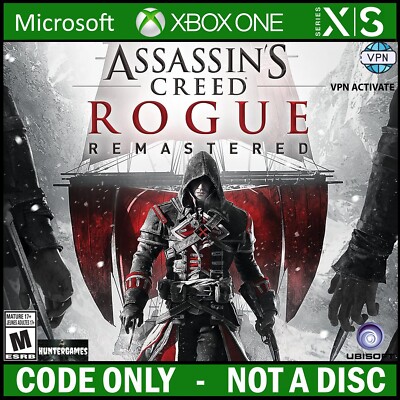 Assassin s Creed Rogue Remastered Xbox One, X|S  KEY Argentina   VPN WW  No Disc