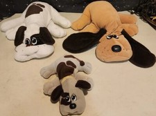 Pound Puppies Dog Stuffed Plushes Bundle Of 3 1985 TWO LARGE 16" ONE SMALL 8"