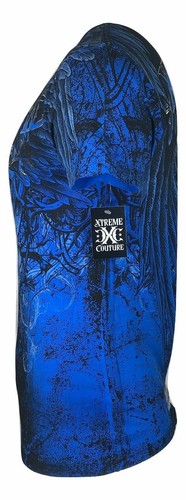 Xtreme Couture Affliction Men's T-Shirt COBU SMITHSONIAN Blue Tattoo Biker S-5XL - Picture 7 of 10