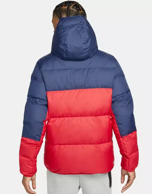 Tommy jeans rugby stripe puffa outlet jacket