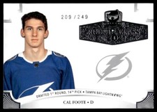 2020-21 Upper Deck The Cup Rookie Class of 2021 Cal Foote 209/249 Tampa Bay