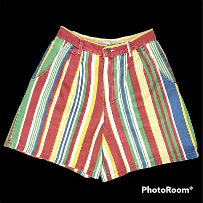 Short Jean Vintage Stampede, Taille Haute, Multicolore, Look Hip Hop, Années 90, Taille 8 - Excellent état