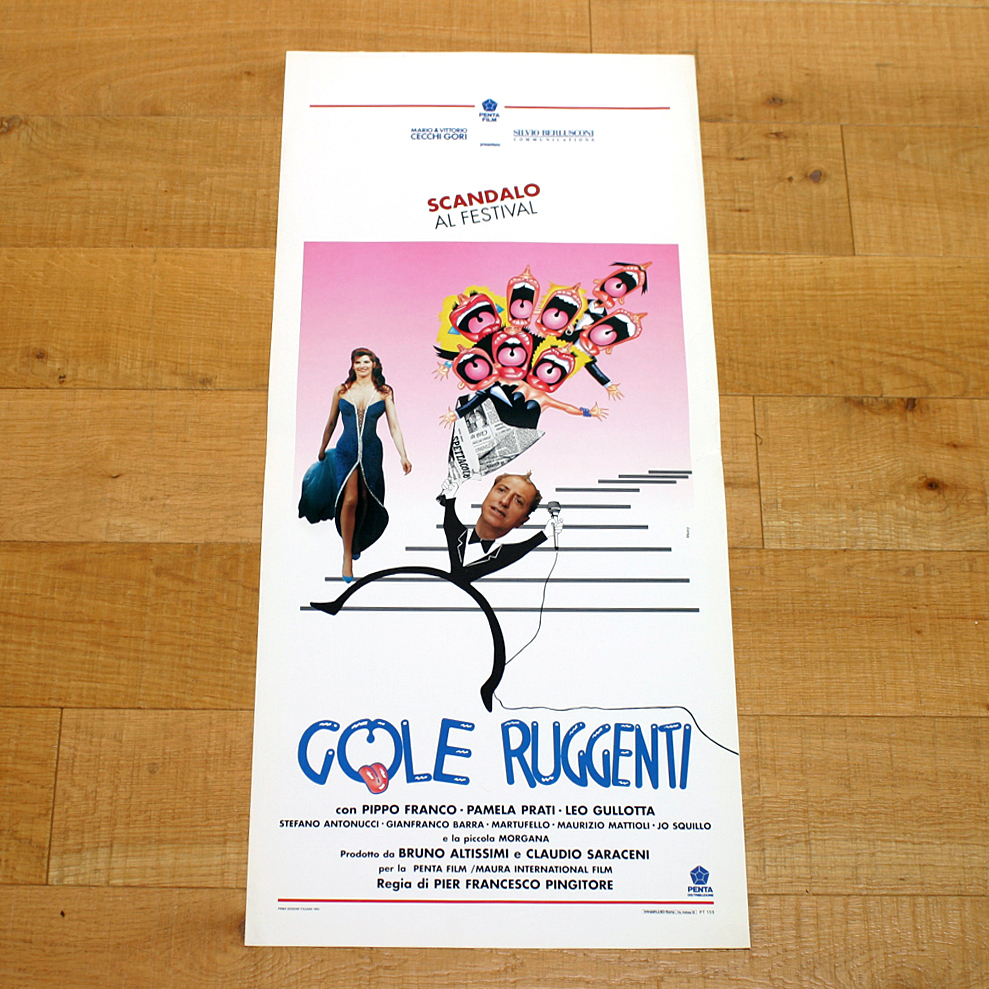 Locandina originale film Gole ruggenti (1992) - Regia di Pier Francesco Pingitore
