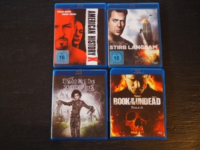 4 Blu Ray, American History X, Edward mit den Scherenhänden, Stirb langsam
