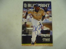 CAMERON MAYBIN SAN DIEGO PADRES AUTOGRAPHED PADRES BLUEPRINT MAGAZINE 6/24/2011