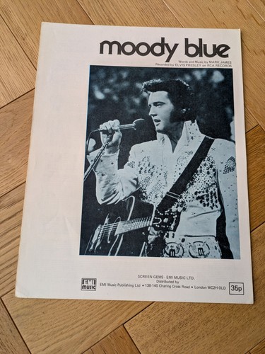 Moody Blue by Elvis Presley - Sheet Music
