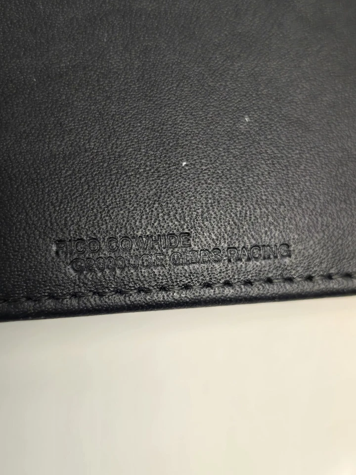 Tony Stewart #20 Nascar Winston Cup Champion Chequera Cubierta Cuero Negro Rico Foto 4 de 4