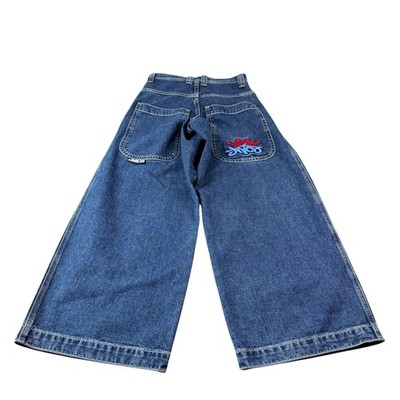 JNCO Twin Cannons Crown Dark Stone Wide Leg Hip Hop Men s Jeans Size 26x30