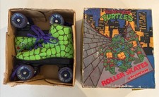 RARE Vintage Teenage Mutant Ninja Turtles Size 2 Roller Skates TMNT IN BOX