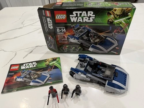 LEGO Star Wars Mandalorian Speeder 75022 Complete Set Box Minifigures Vehicle