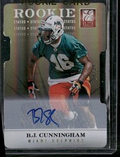 2012 Panini Elite #188 B.J. Cunningham Status Autographs #/24