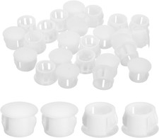 Uxcell 28Pcs 12Mm Nylon Hole Plugs, Flush Type Panel round Snap in Fastener