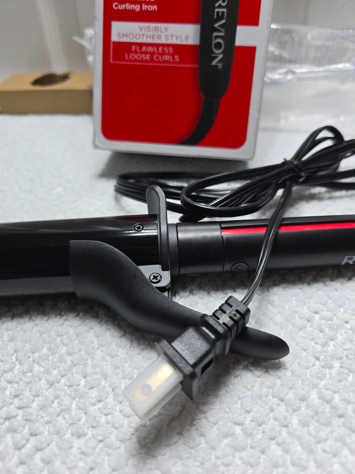 Revlon SmoothStay 1-1/2" Coconut Oil Infused Curling Iron Smoother Style Loose B - Image 4 of 4