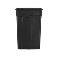 Suncast Plastic Slim Trash Can - 23 Gallon Black
