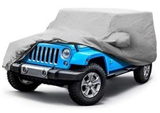 Jeep Wrangler 2-Door Car Cover, Fits 4-Jeep Wrangler 2 Door Xtreme Guard-Grey